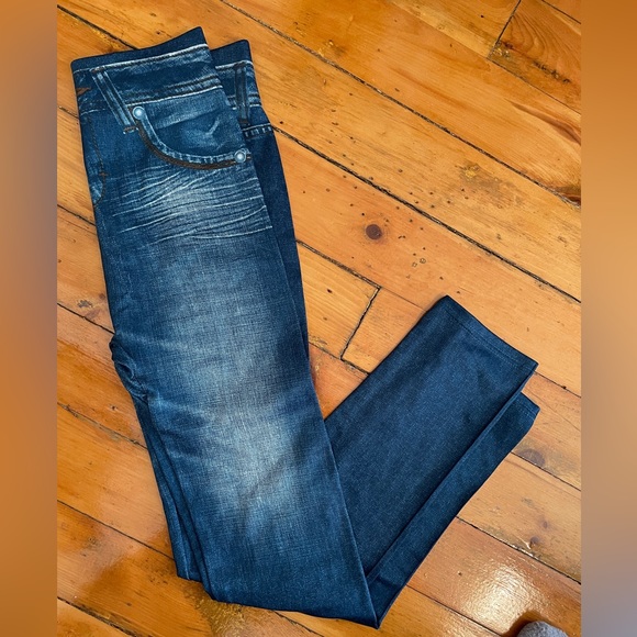 Thermal Jean Styled Leggings - Picture 1 of 4